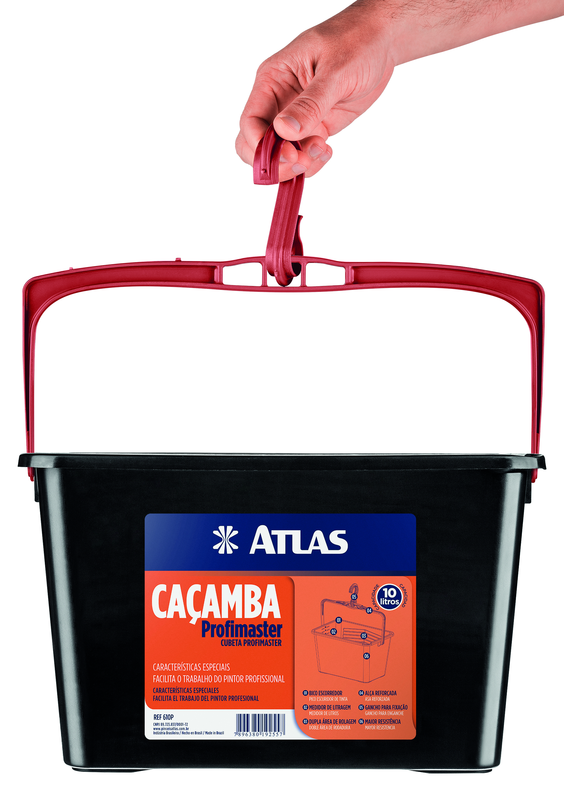Caçamba para pintura capacidade 10L
